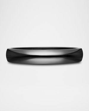 Men's DY Classic Band Ring in Titanium, 4mm