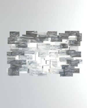 Glass and Metal Wall Sculpture