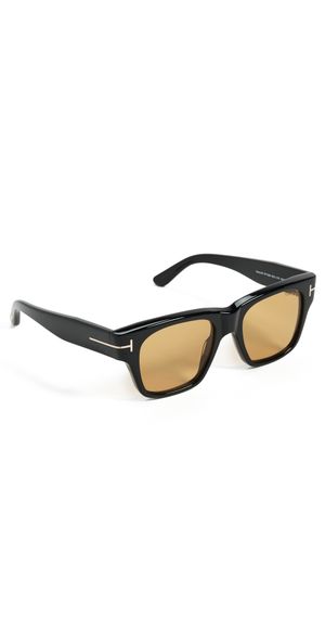 Tom Ford Square Sunglasses Shiny Black One Size