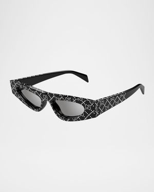 Embellished Acetate Cat-Eye Sunglasses