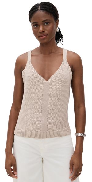 Splendid Banks Sweater Tank Fawn M
