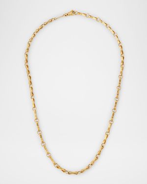 Large Motif Double Link Chain, 20"L