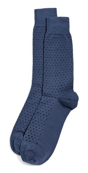 Paul Smith Micro Dot Socks Navy One Size