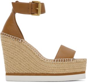 See by Chloé Sandales de style espadrille Glyn brun clair à plateforme