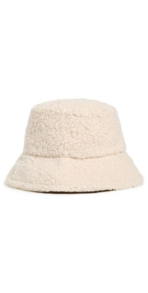 Hat Attack Sherpa Reversible Bucket Hat Natural One Size