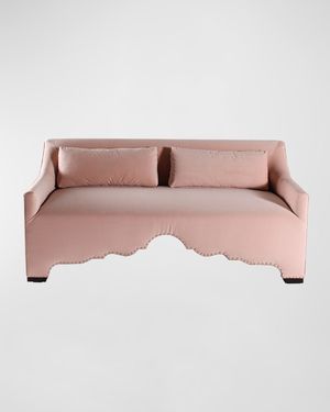 Adeline Velvet Sofa, 74"