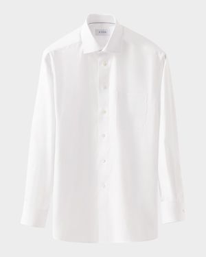 Men's Classic-Fit Twill Sport Shirt