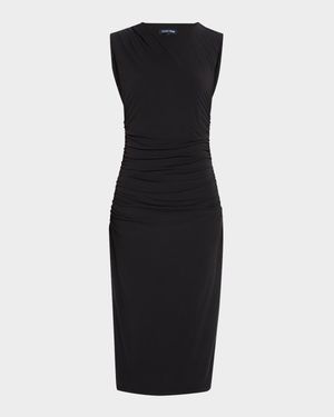 Baxter Ruched Midi Dress