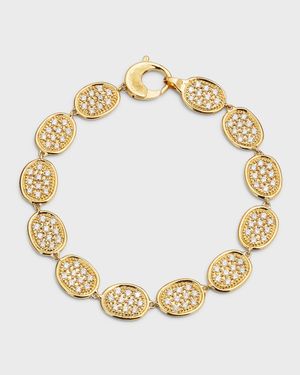 Lunaria 18K Yellow Gold and Diamond Bracelet
