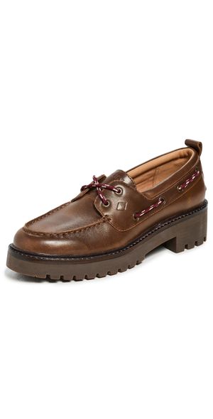 Sperry Eye Lug Sole Flats Brown 7.5