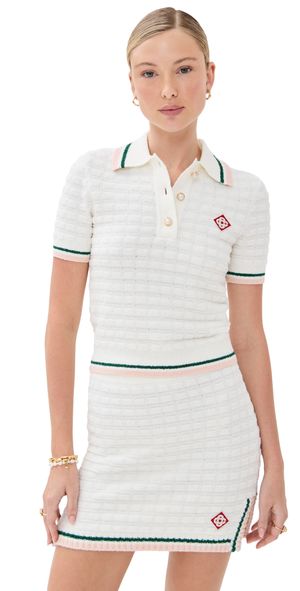 Casablanca Boucle Polo White L