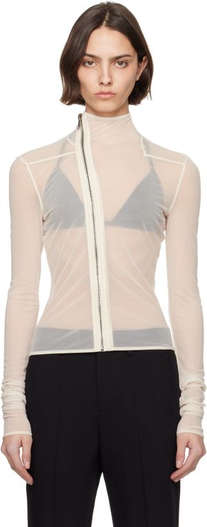 Rick Owens Lilies White Hollywood Gary Jacket