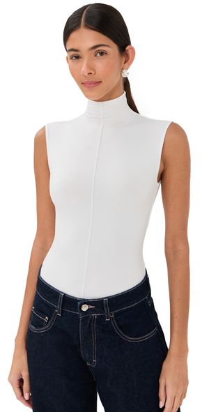 WARDROBE. NYC RHW Sleeveless Thong Bodysuit Ivory M