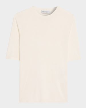 Brunner Short-Sleeve Cashmere-Silk T-Shirt