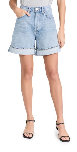 AGOLDE Dame Shorts: High Rise Baggy Cuff Tension 31