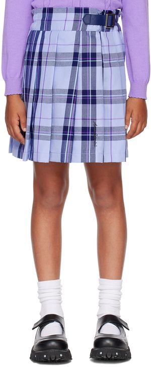 ANNA SUI MINI Enfant | Jupe-short bleue à carreaux