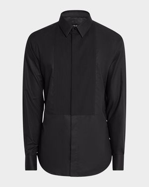 Men's Pleated Bib Tuxedo Shirt