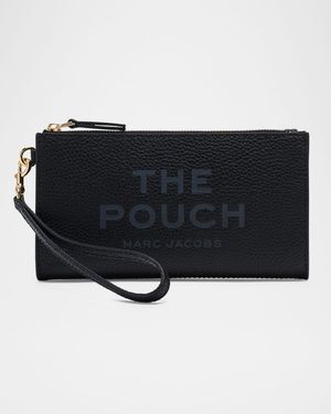 The Pouch Grain Leather Wristlet