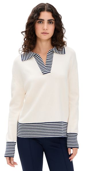 Addison Bay Carlyle Rugby Sweater Cream M
