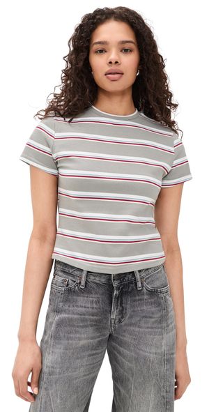 Lioness Loft Stripe Tee Ash XS