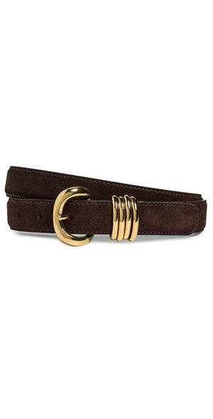 Madewell Suede Inez Belt Coffee Bean L