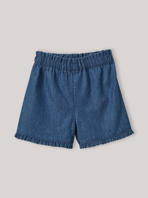 Cyrillus - Short en denim light - Taille 24M - Bleu