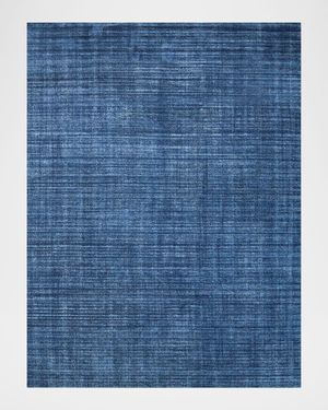 Martelli Modern Hand-Loomed Navy Rug, 10' x 14'