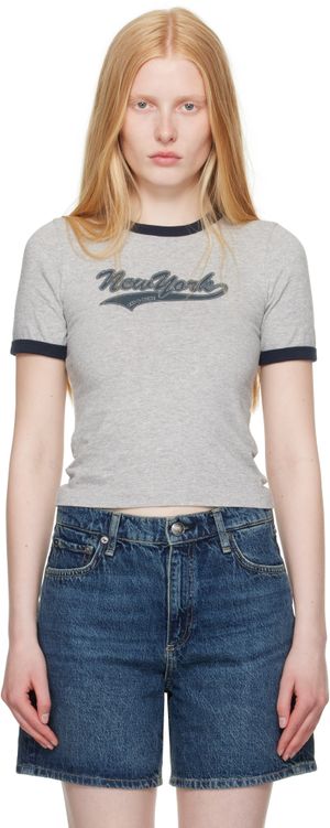 rag & bone Gray Mica Ringer T-shirt