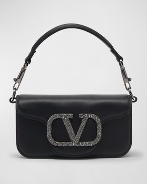 Loco VLOGO Small Calfskin Shoulder Bag