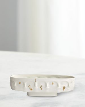 Gilded Dora Maar Long Bowl