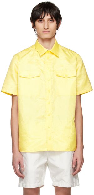 KANGHYUK Yellow Press-Stud Shirt