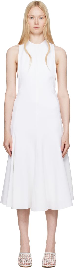 JACQUEMUS White La Casa 'The Favola' Midi Dress
