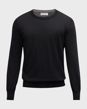 Men's Wool-Cashmere Crewneck Sweater