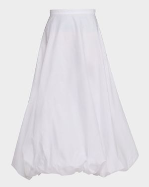 Aubrey Bubble Organic Cotton Midi Skirt