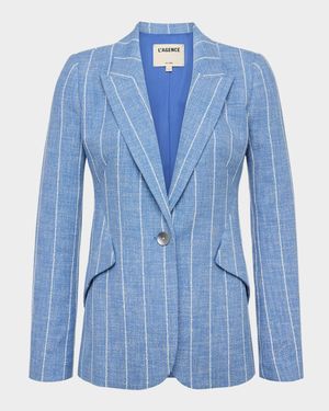 Chamberlain Pinstripe Single-Breasted Blazer