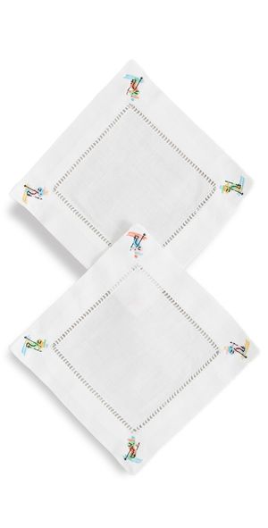 Abbode Skier Napkins White One Size