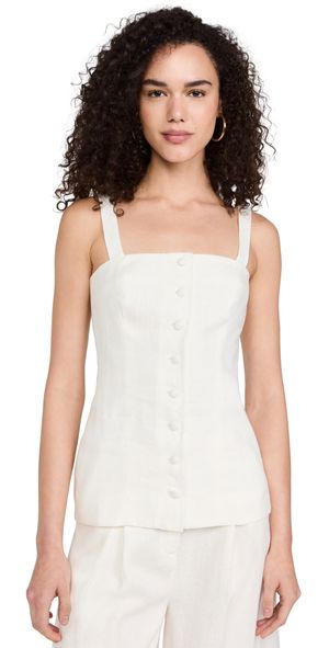 FAITHFULL Corbiere Vest White M