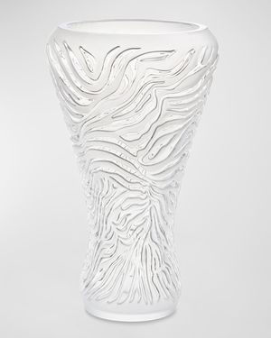 Zebre Vase, Satin Finish