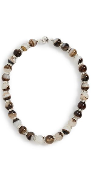 Julietta Odette Necklace Agate/Silver One Size
