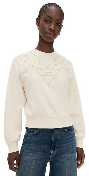 PAIGE Nimona Sweatshirt Antique White XXS