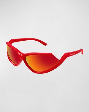 Men's BB0289SM Plastic Wrap Sunglasses