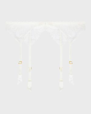 Princesse Iris Scalloped Lace Suspender Belt