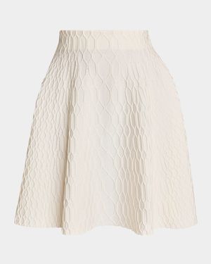 Knit A-Line Mini Skirt