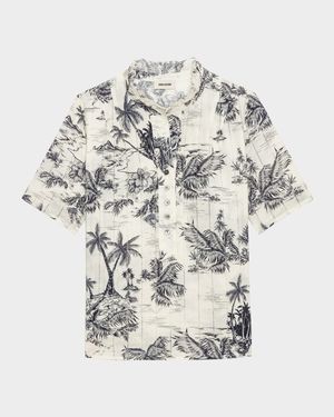 Topher Tropical Island Blouse