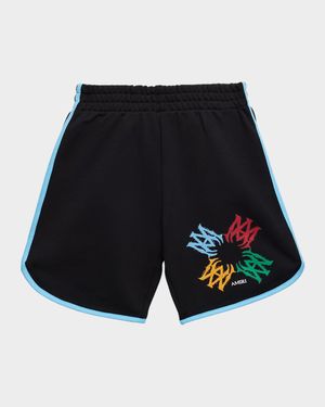 Boy's Shorts W/ Logo Scribble Graphic, Size 4-12