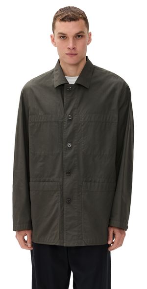 Lemaire Workwear Shirt Jacket Dark Brown 44