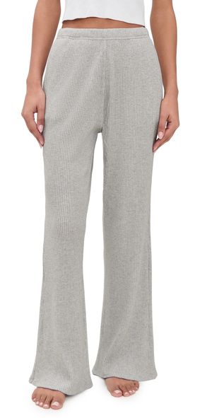 Lunya Wafflesoft Wide Leg Pants Moonlit Grey Heather M