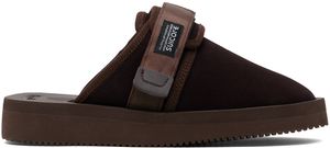 SUICOKE Pantoufles ZAVO-VS brunes