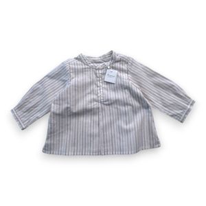 Bonpoint - Seconde Main - Chemise bébé blanc - 6 mois - Taille 6M - Blanc
