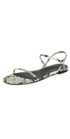 STAUD Laurel Sandals White Snake 38.5